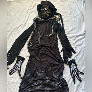 Spirit Halloween El Wire Reaper Costume Kids Size Child Medium 8-10